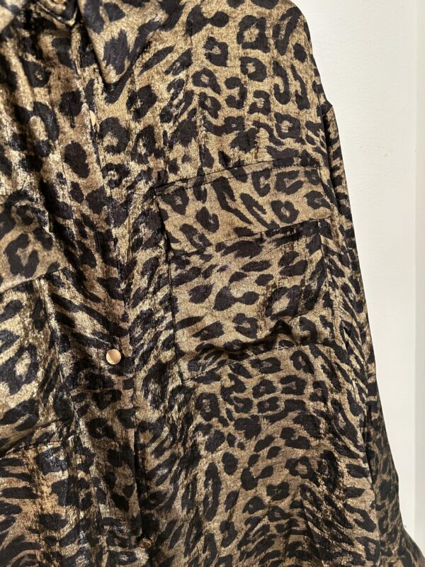 Chemise motif léopard irisée - Nona collection