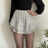 Jupe short à sequin argenté - Nona collection