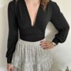 Jupe short à sequin argenté - Nona collection