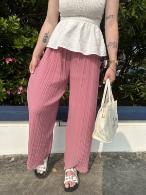 Pantalon plissé ARYA-Rose